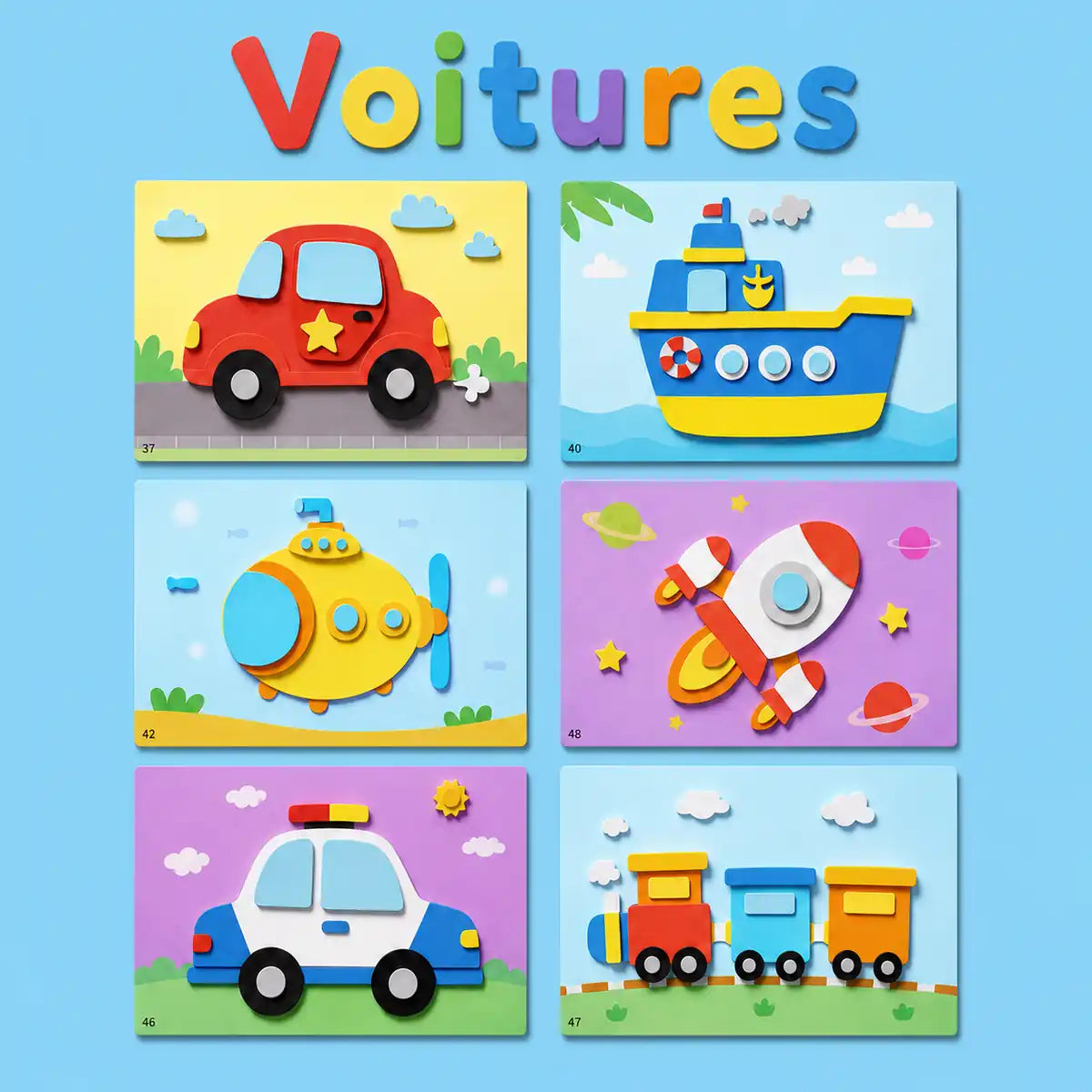 Livre de formes en mousse à coller