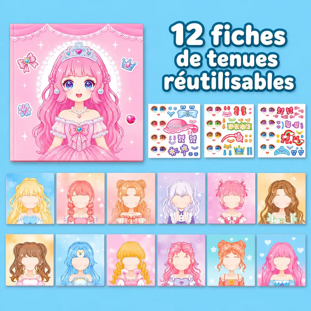 Livre d'autollocant Princesse