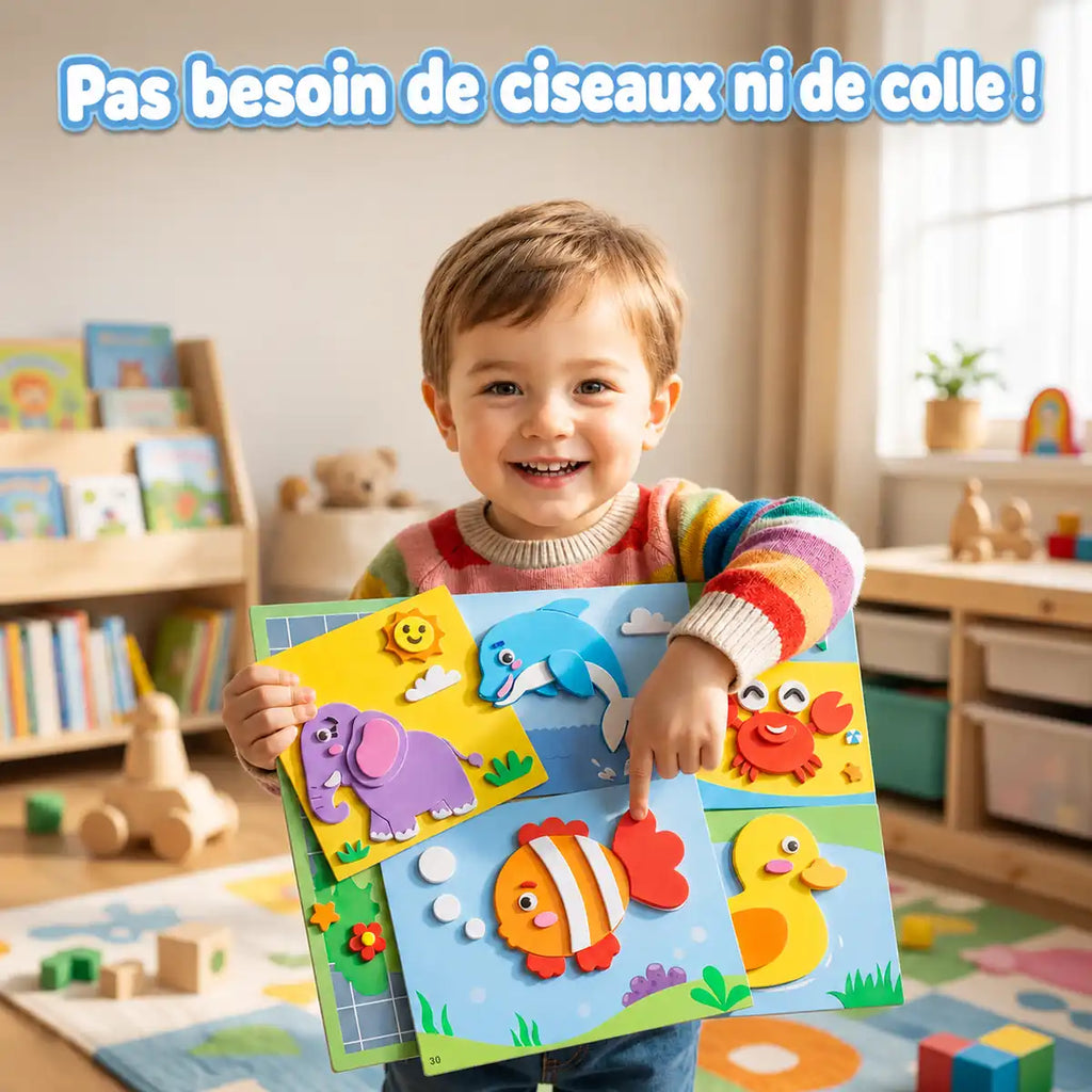 Livre de formes en mousse à coller