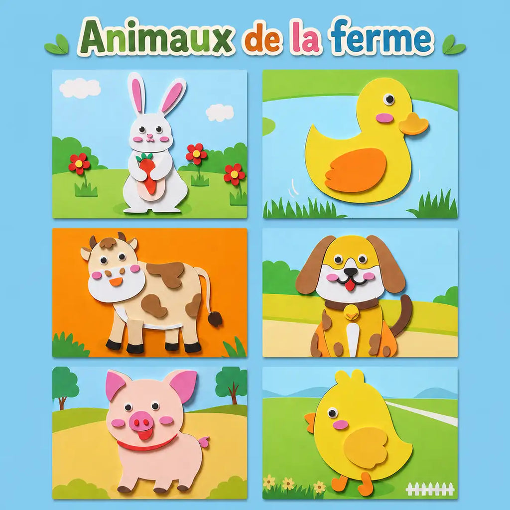 Livre de formes en mousse à coller