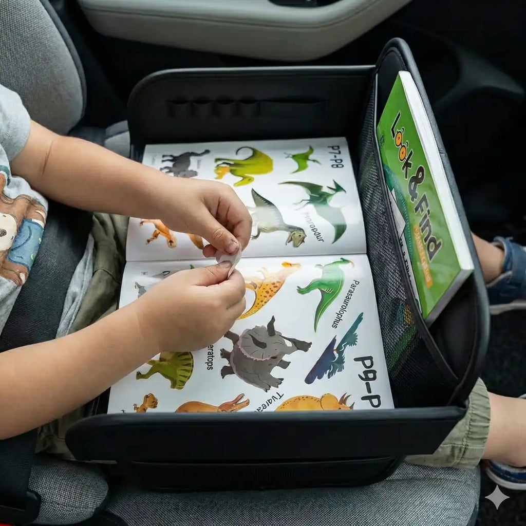 Table d’activités pour siège enfant en voiture